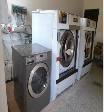Commercial laundry at Chiromo Hospital